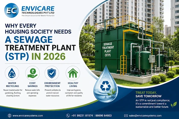 Why Every Housing Society Needs a Sewage Treatment Plant (STP) in 2026 envicare stp blog